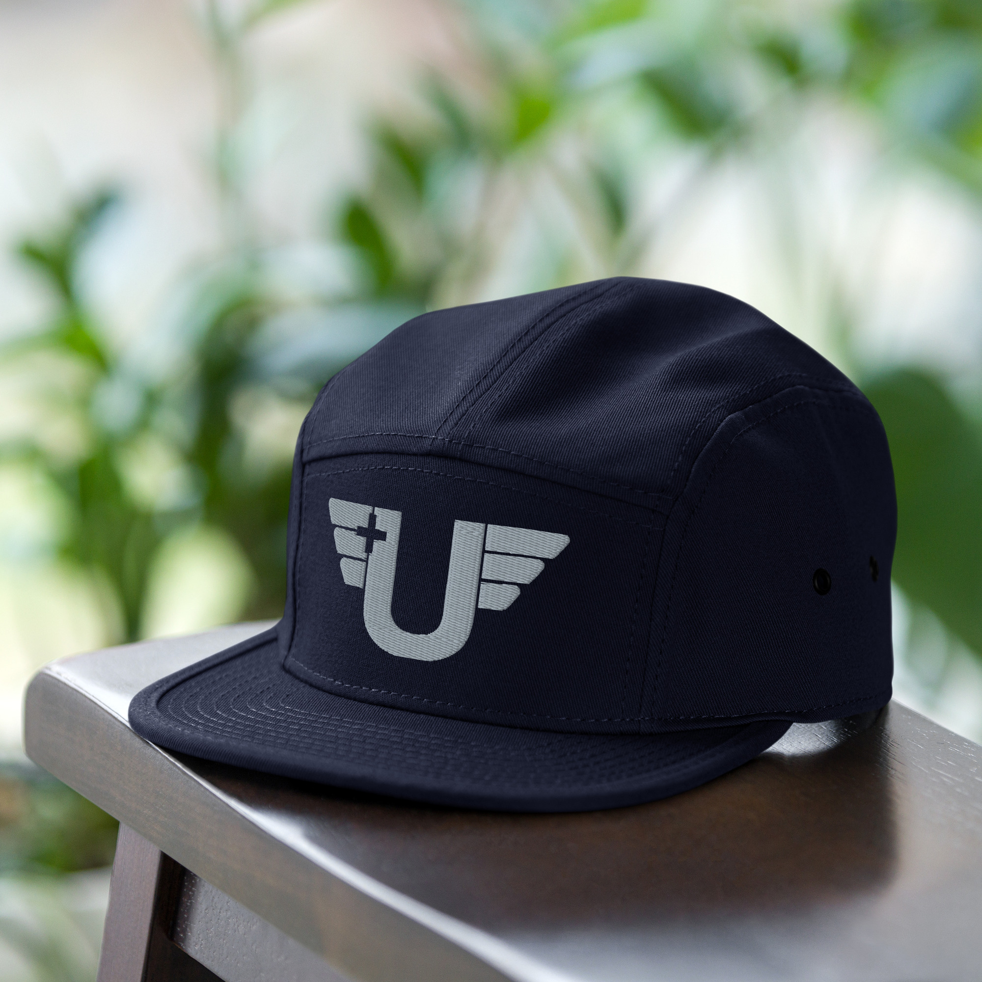 UNFALLEN LOGO 5 Panel Camper NAVY - Image 5