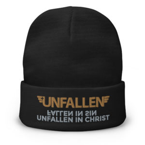 UNfallen in Christ Embroidered Beanie - BLK