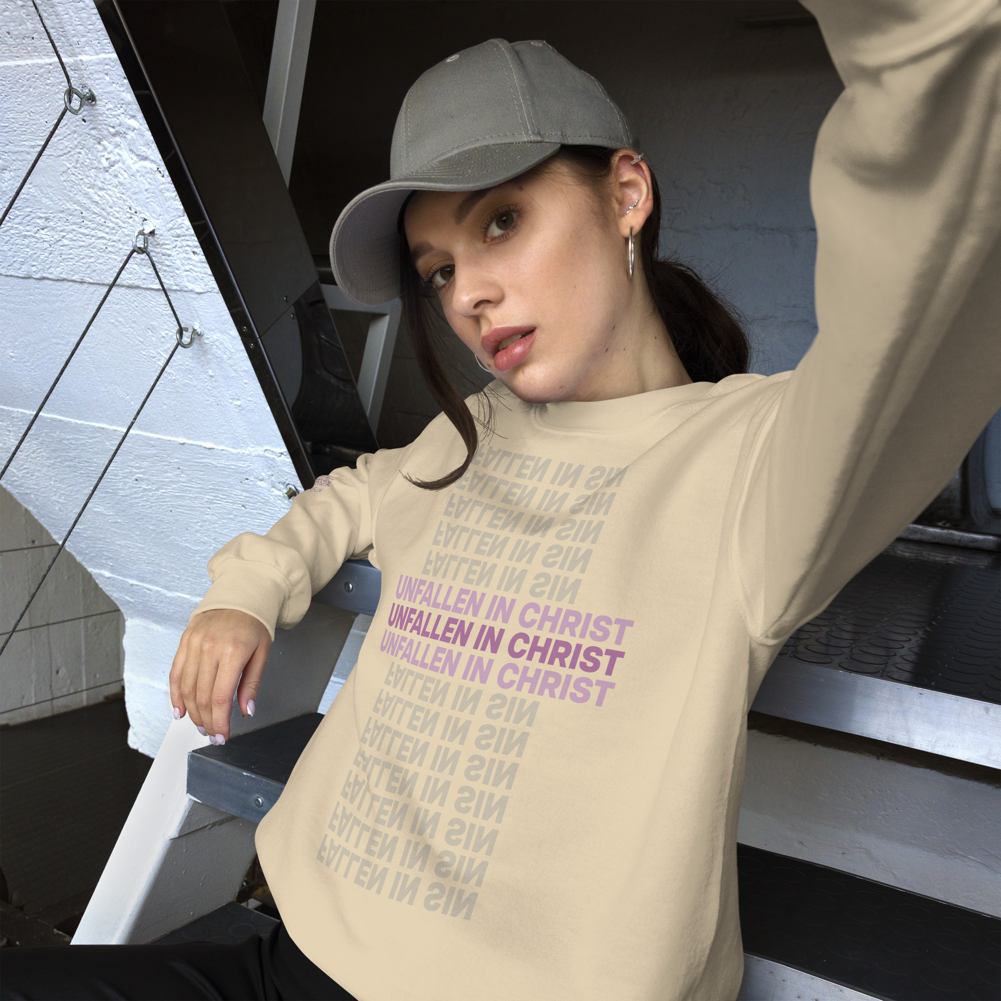 UNfallen Falling Crew Neck - SAND - Image 2