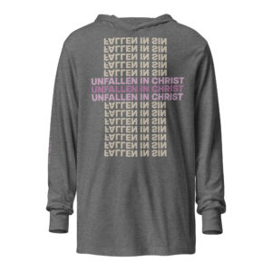 UNfallen Falling Hooded long-sleeve tee